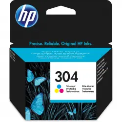 Cartucho de Tinta Original HP 304 Tricolor Cian/Magenta/Amarillo