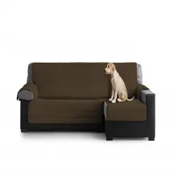 Cubre Sofa Acolchado Chaise Longue Derecho color Chocolate