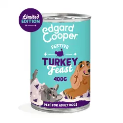 Edgard & Cooper Festive Pavo en Paté lata para perros