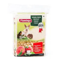 Flamingo Lecho de Viruta de Madera Aroma Manzana para roedores