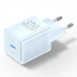 Vention FEPL0-EU GaN Charger EU Cargador de Pared USB-C 20W Azul