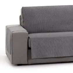 Vipalia Protector Funda Sillon 1 Plaza o Relax. Chenilla Lisa. Diseño Elite. Color Gris. 1 Plaza