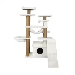 Catshion Pichi Árbol Rascador con Cueva Blanco para gatos