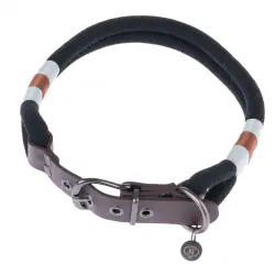 Collar Nomad Tales Spirit ébano para perros - XL: 52 - 58 cm contorno de cuello, 40 mm (An)