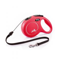 Correa Flexi New Classic Cordón para perros hasta 8 Kg (3 m) Rojo