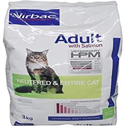 Virbac HPM Adult Neutered & Entire Cat Salmón 3 Kg.