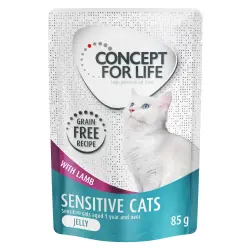 Concept for Life Sensitive sin cereales con cordero en gelatina - 24 x 85 g