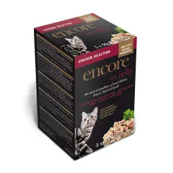 Encore en gelatina en bolsitas 5 x 50 g para gatos - Pack mixto - Selección de pollo