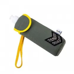 Funda para botellas Bowipi con aplique militar color Caqui