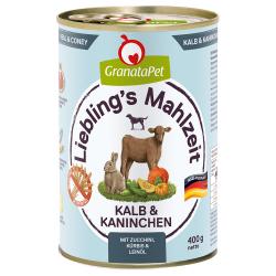 Granatapet Liebling's Mahlzeit 6 x 400 g - Ternera y conejo