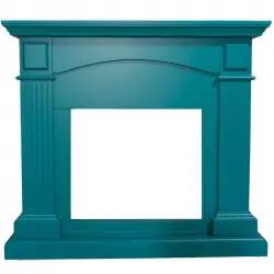 Marco De Chimenea De Mdf Azul Turquesa Sined Cornice Camino Cetona