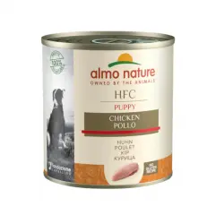 Comida húmeda para perros cachorros Almo Nature Classic pollo 95 gr