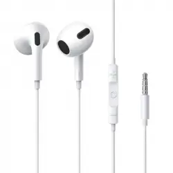Baseus Encok H17 Auriculares Intrauditivos con Cable Jack 3.5mm Blancos