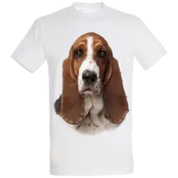 Camiseta Basset color Blanco