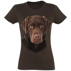 Camiseta Mujer Retriever color Marrón