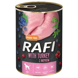Rafi Adulto, 24 x 400 g - Con pavo, arándanos y arándanos rojos