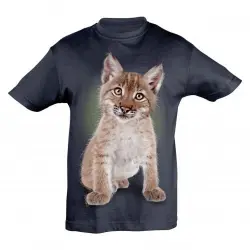 Camiseta Niño Lince bebé color Azul