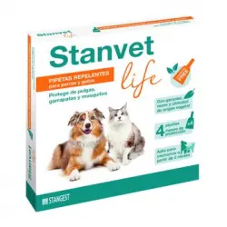 Stangest Pipetas Stanvet Life Perros Y Gatos Premium Pipetas Repelentes De Insectos Protegen De Garrapatas, Pulgas Y Mosquitos Sin Insecticidas