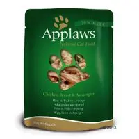 Applaws Cat Pouch en caldo para gatos 12 x 70 g - Pollo con arroz silvestre