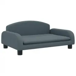 Cama Para Perros De Tela Gris Oscuro 70x45x30 Cm Vidaxl