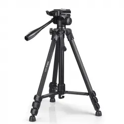 Klack Trípode para Cámara o Teléfono Móvil 48/150cm 360º Portátil, Fuerte Estabilidad, 5Kg Carga Máx