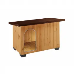 Caseta Exterior para perros Madera Baita Ferplast, Tallas 42x50x43