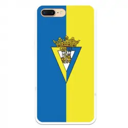 Funda Licencia Oficial Cádiz CF Escudo Fondo Bicolor para iPhone 7 Plus
