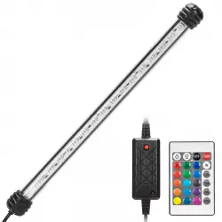 Nobleza - Acuario LED Iluminación con Remoto Control, luz RGB para Acuario, IP67 a Prueba de Agua, Universal Fit Lámpara de Acuario Regulable(4w 40CM, RGB)