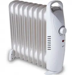 Yoevu Mini Radiador de Aceite 1000W con 9 Elementos y Protección Contra Sobrecalentamiento Blanco