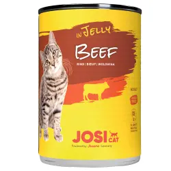 JosiCat comida húmeda en gelatina 12 x 400 g - Vacuno