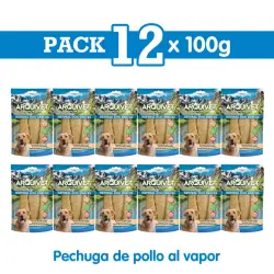 Pechuga de pollo al vapor 100g Snack para perros, Unidades 12 unidades