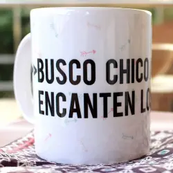 Taza Busco chico al que le encanten los perros color Blanco