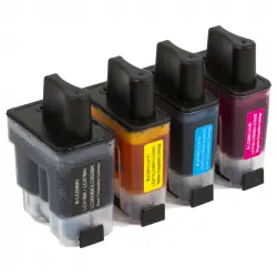 ZipZap Cartuchos Tinta Compatible con Brother LC-900 Multicolor Pack 20
