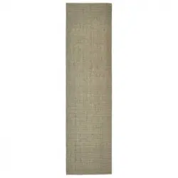 Alfombra De Sisal Para Rascador Gris Taupe 80x300 Cm Vidaxl