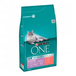 Purina One Adult Bifensis Sensible Salmón pienso para gatos