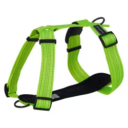 Arnés Rukka® Form Neon, amarillo para perros - M: 65 - 105 cm de contorno de pecho, 40 mm de ancho