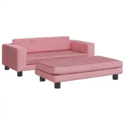 Cama Para Perros Con Extensión Terciopelo Rosa 100x50x30 Cm Vidaxl