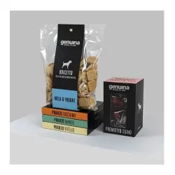 Genuina pet food caja de productos variados para perros