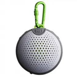 Boompods Aquablaster Altavoz Bluetooth Impermeable con Mosquetón 8W Gris/Verde