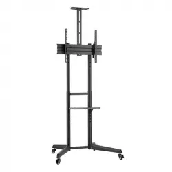 Ewent EW1539 Soporte de Suelo para TV de 37-70" con Soporte para Cámara Negro