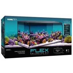 Acuario Marino 123 l para peces color Negro