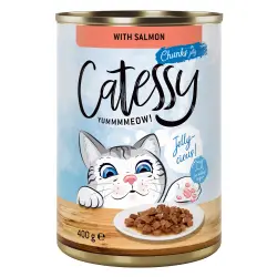 Catessy Bocaditos 12 x 400 g en latas - Salmón en gelatina