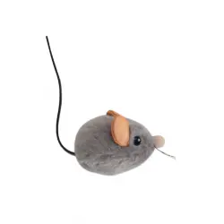 Outward Hound Catstages Squeaky Squeaky Gris Ratón de  con Catnip para gatos