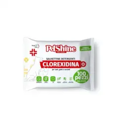 PetShine Toallitas Húmedas con Clorhexidina para perros y gatos– Pack Económico