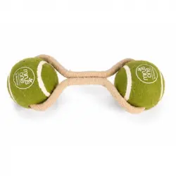 s eco Beeztees Dog  Dos Pelotas Con Cuerda 1 Unidad.