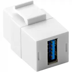 Goobay Keystone USB 3.0 Hembra/Hembra Blanco
