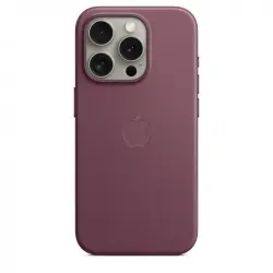 Apple Funda de Trenzado Fino con MagSafe Rojo Mora para iPhone 15 Pro