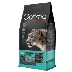 Optima Nova Sterilised Pollo y Arroz pienso para gatos