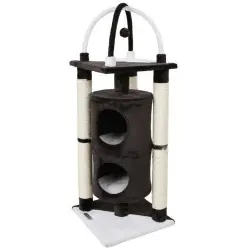 Árbol Kerbl Onyx para gatos color Negro y Blanco