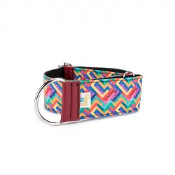 Pamppy galgo speedy pixel collar regulable multicolor para perros